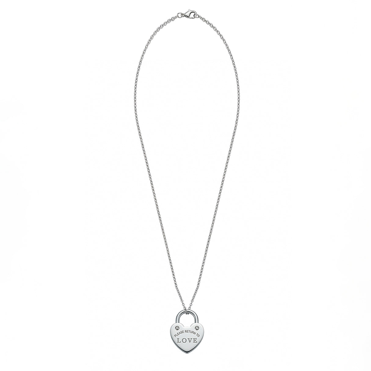 Collar Corazon Candado, Acero Inoxidable, Glam Pop Fantasy