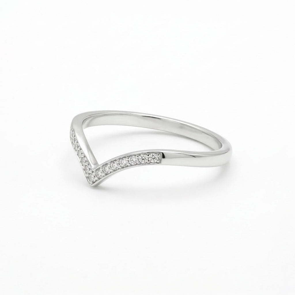 Anillo Chevron, Acero Inoxidable, Ame Glam Pop Fantasy