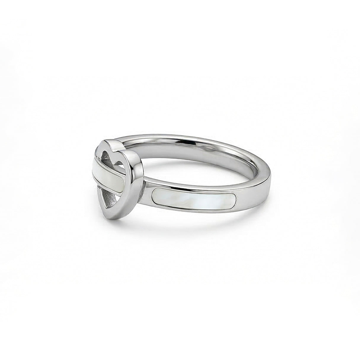 Anillo Corazón, Acero Inoxidable, Ame Glam Pop Fantasy