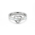 Anillo Corazón, Acero Inoxidable, Ame Glam Pop Fantasy