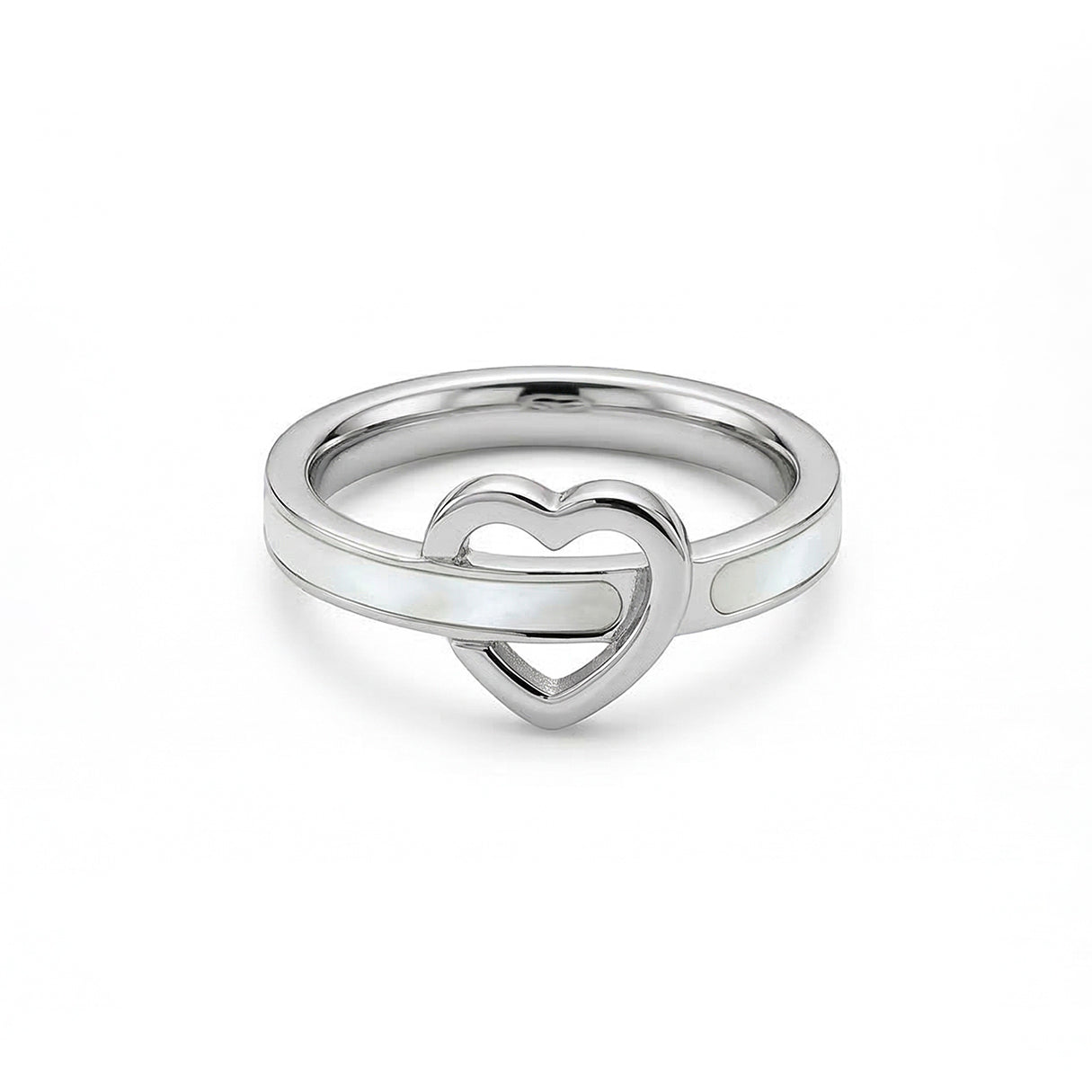 Anillo Corazón, Acero Inoxidable, Ame Glam Pop Fantasy