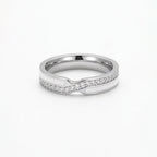 Anillo Wave con Pavé de Zirconias, Acero Inoxidable, Ame Glam Pop Fantasy