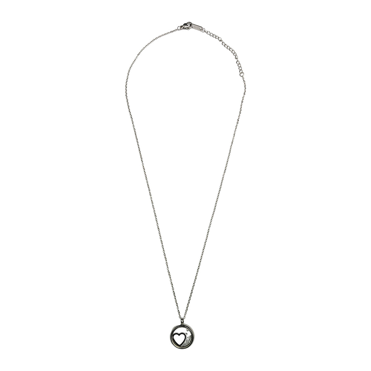 Collar Corazon Encapsulado, Acero Inoxidable, Glam Pop Fantasy