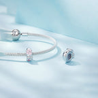 Charm de Plata .925, Two Footprint, Miow