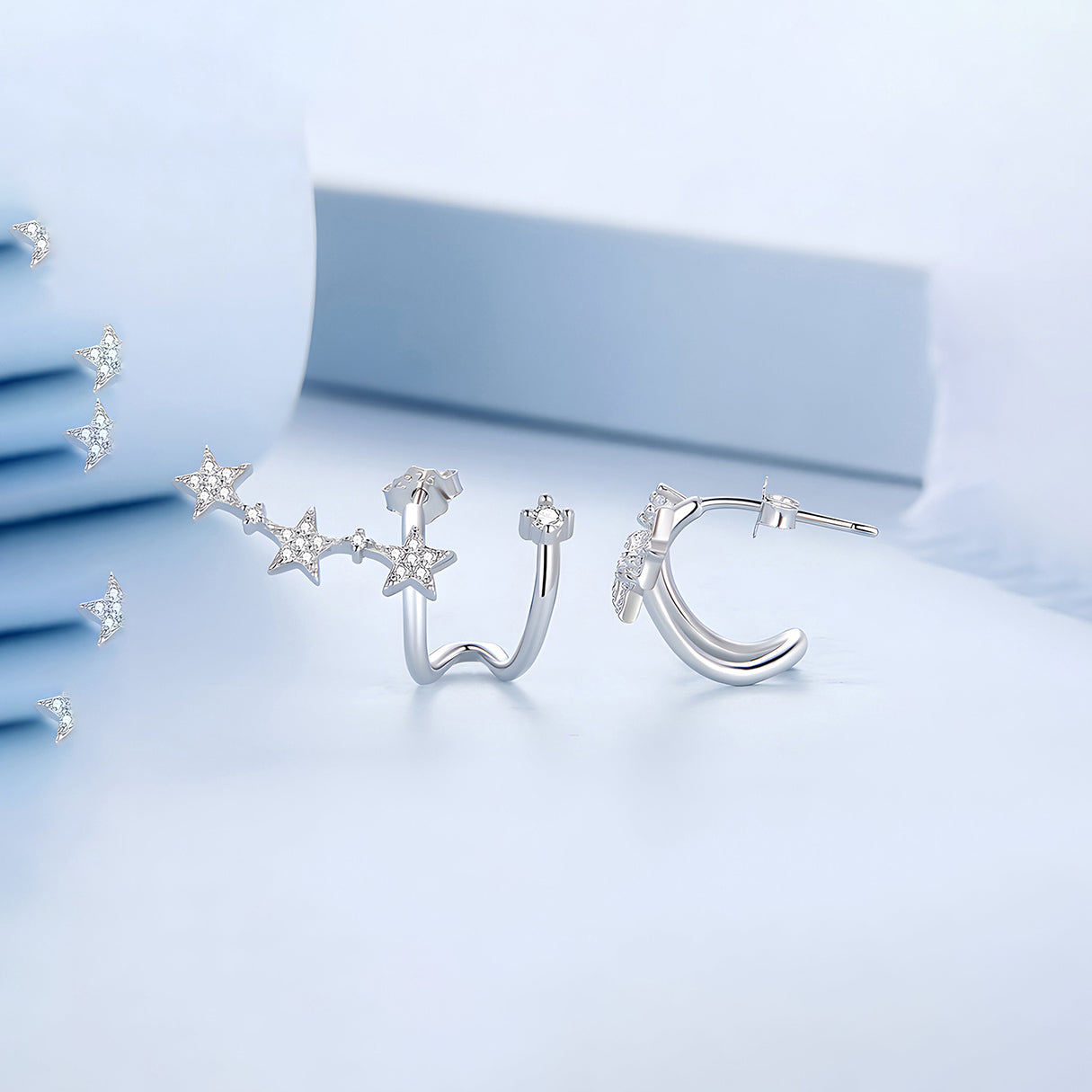 Aretes de Estrella, Plata .925, Ame Glam Pop