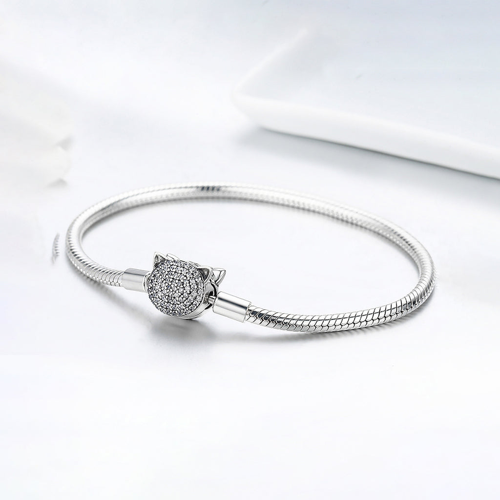 Pulsera de Plata .925, Insignia One, Miow 17cm