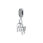 Charm de Plata .925, Cat Jumping, Miow