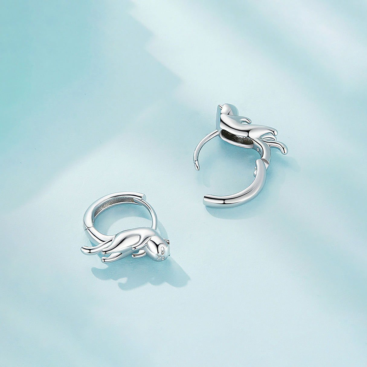 Aretes de Plata .925, Two Serious Cats, Miow