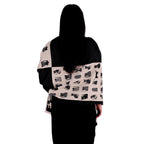 Chal de Cachemira, Cats Painting Negro, Miow