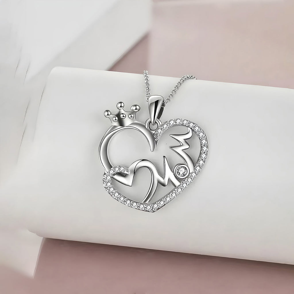 Collar de Corazón, Plata .925, Ame Glam Pop