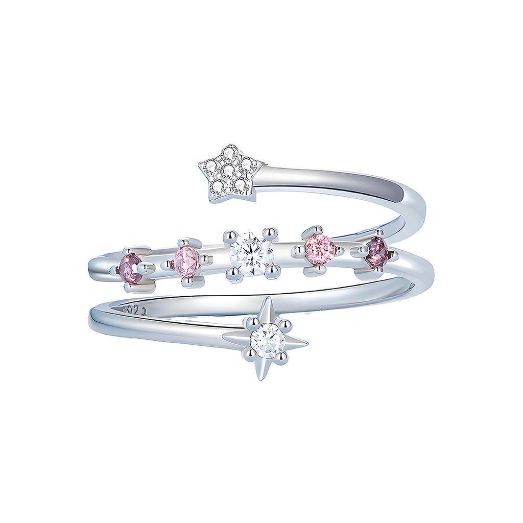 Anillo de Estrella, Plata .925, Ame Glam Pop