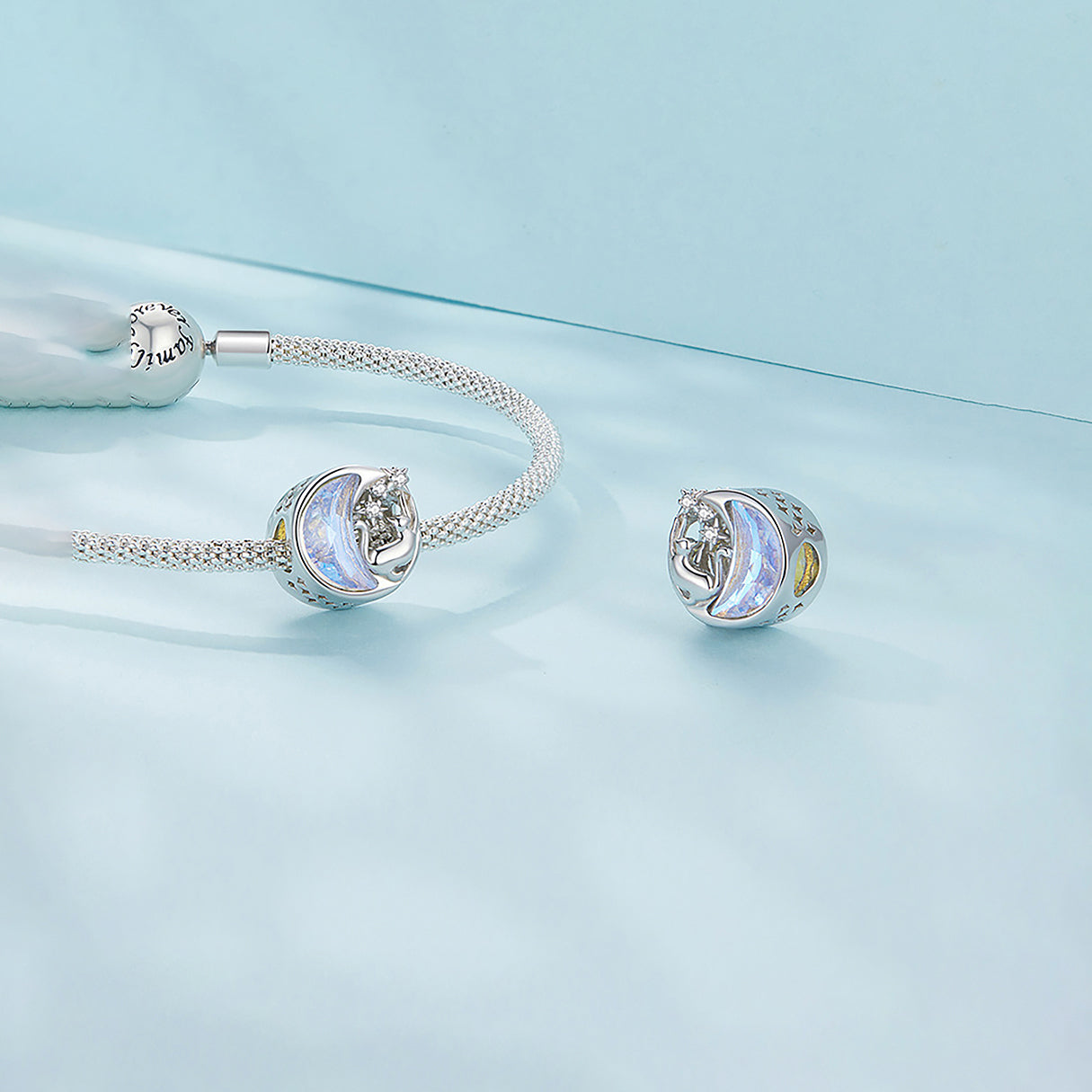 Charm de Plata .925, Cat In The Stars, Miow