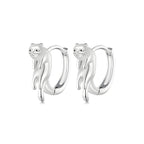 Aretes de Plata .925, Two Serious Cats, Miow