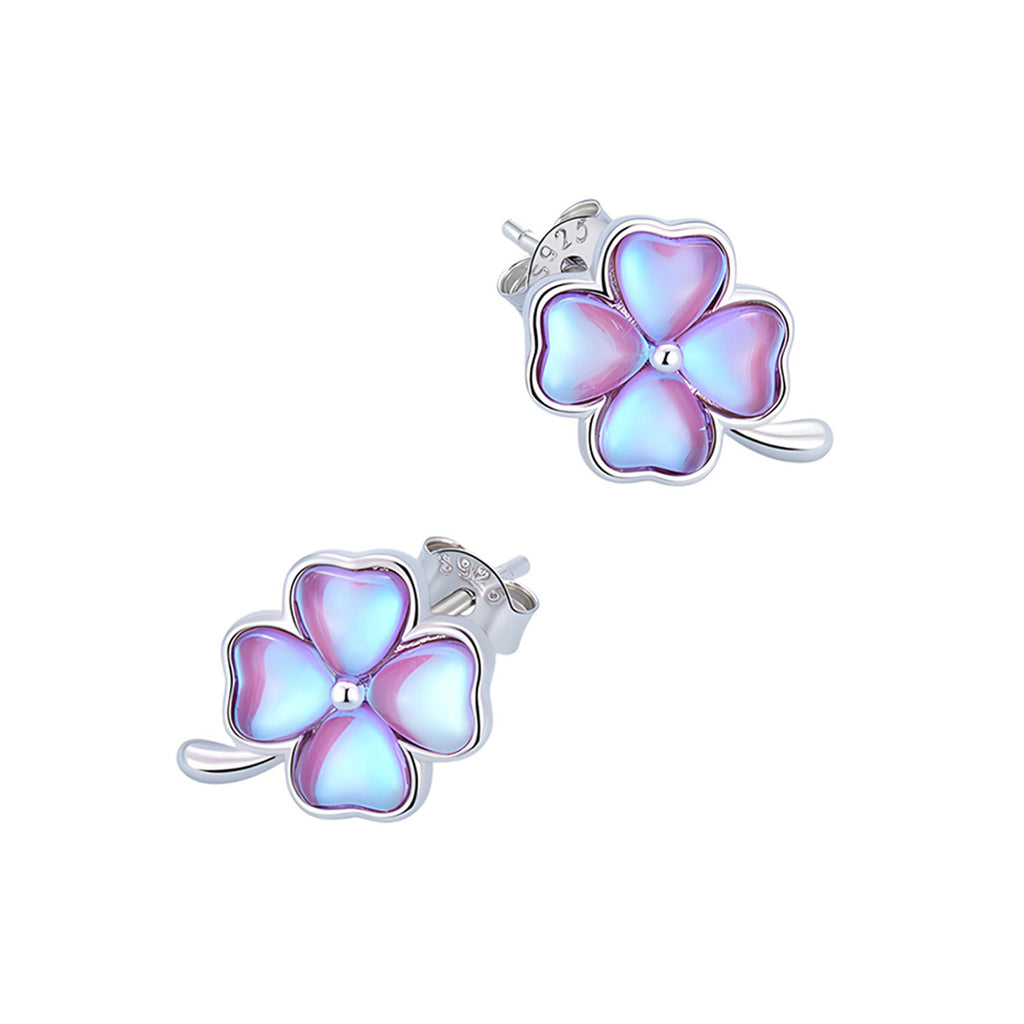 Aretes de Trébol, Plata .925, Ame Glam Pop