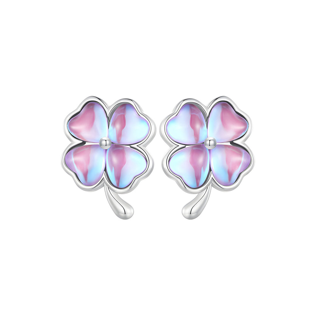 Aretes de Trébol, Plata .925, Ame Glam Pop