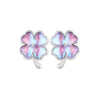 Aretes de Trébol, Plata .925, Ame Glam Pop