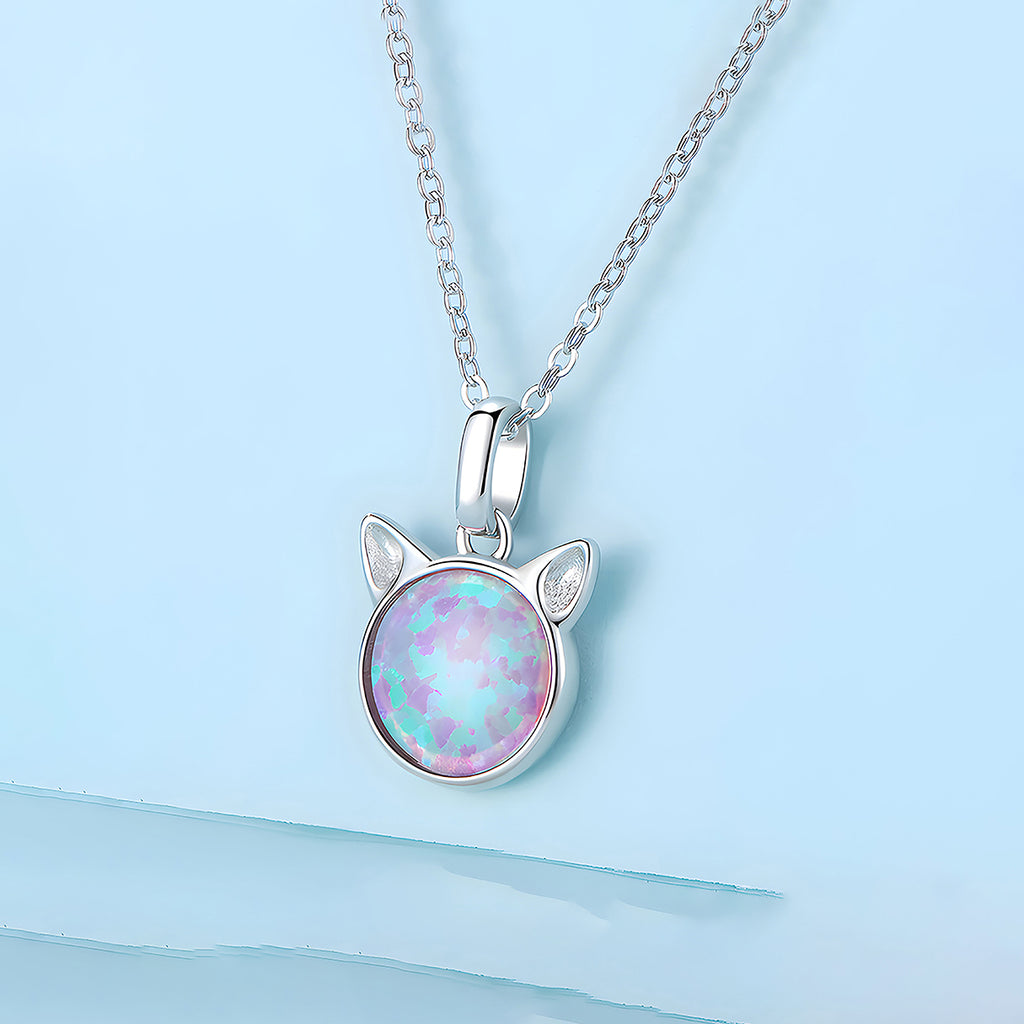 Collar de Plata .925, Mermaid Cat, Miow