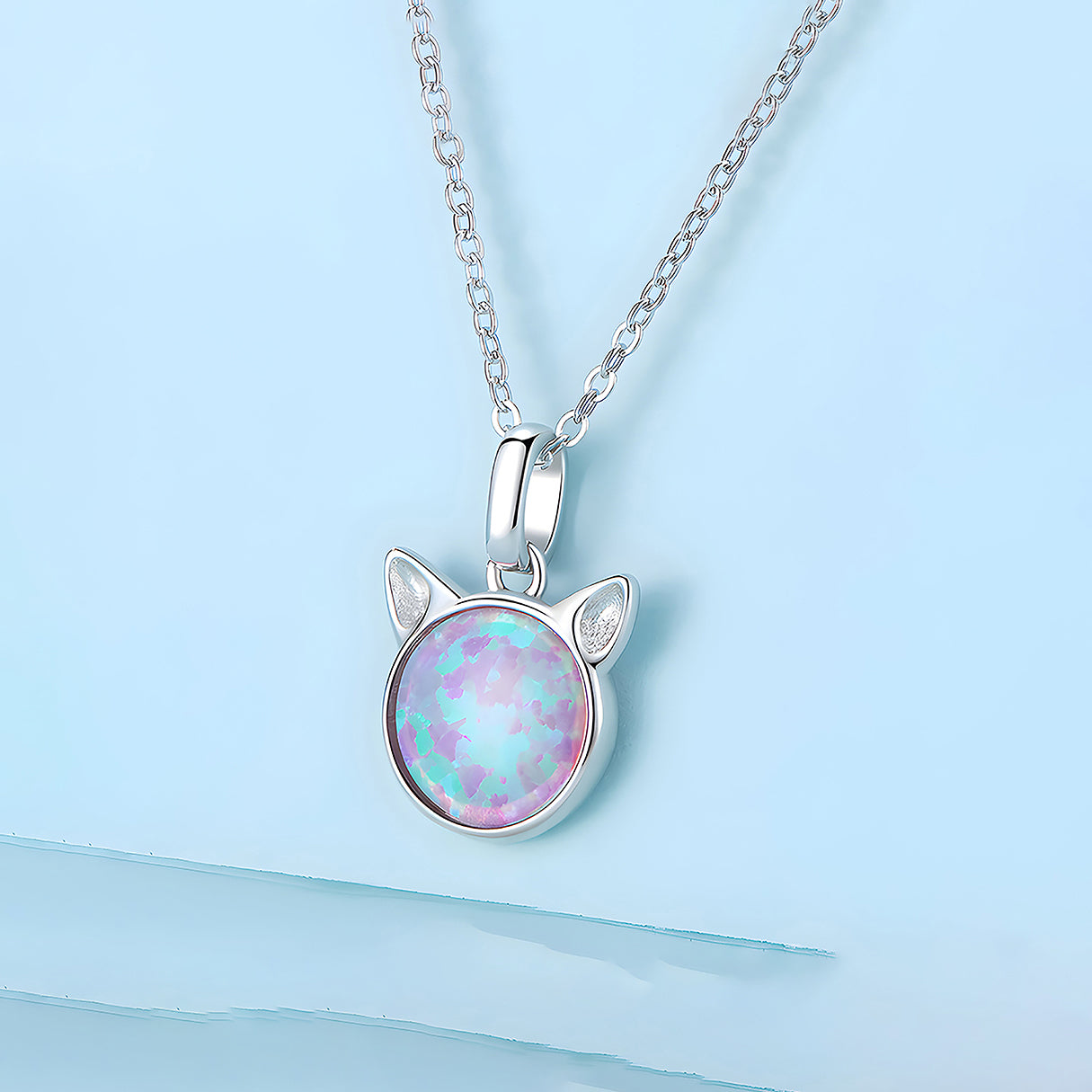 Collar de Plata .925, Mermaid Cat, Miow