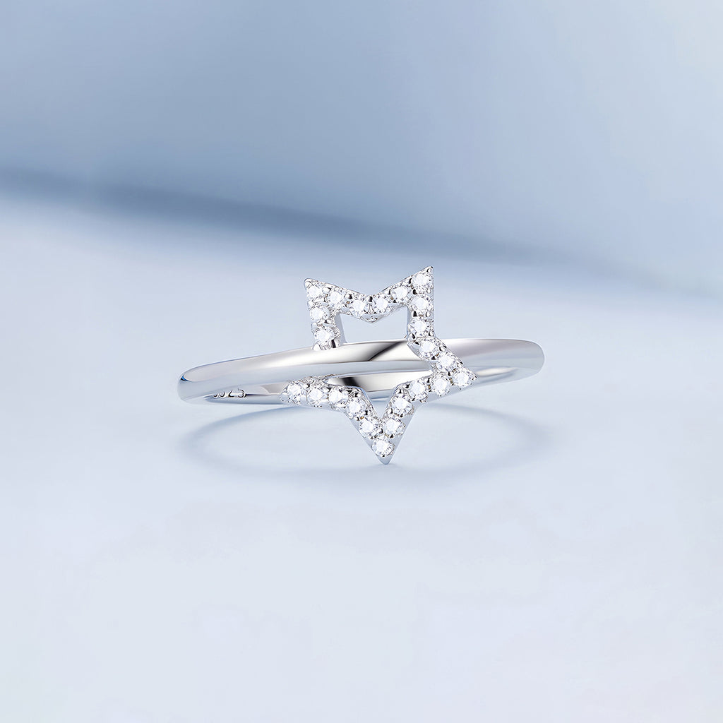 Anillo de Estrella, Plata .925, Ame Glam Pop N°6