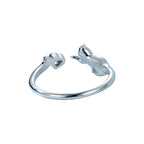Anillo de Plata .925, Pink Heart Cat, Miow