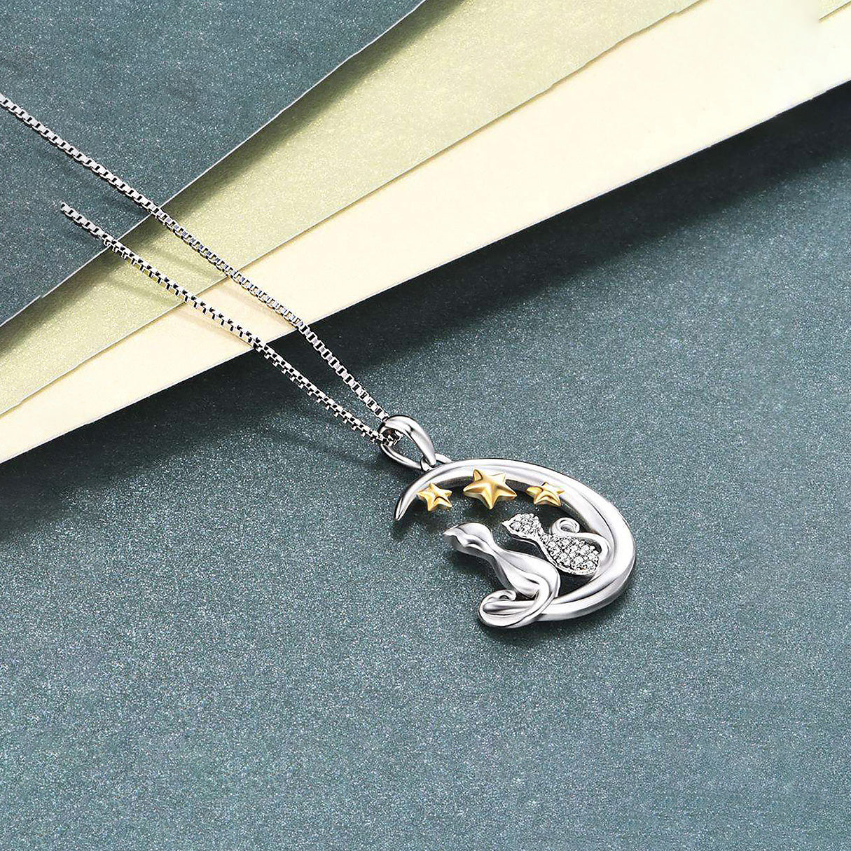 Collar de Plata .925, Cat Moon, Miow