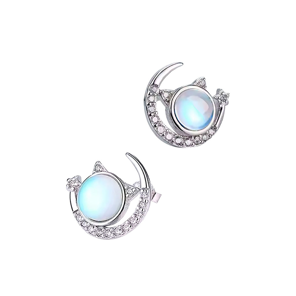 Aretes de Plata .925, Moon Eye, Miow