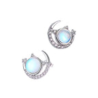 Aretes de Plata .925, Moon Eye, Miow