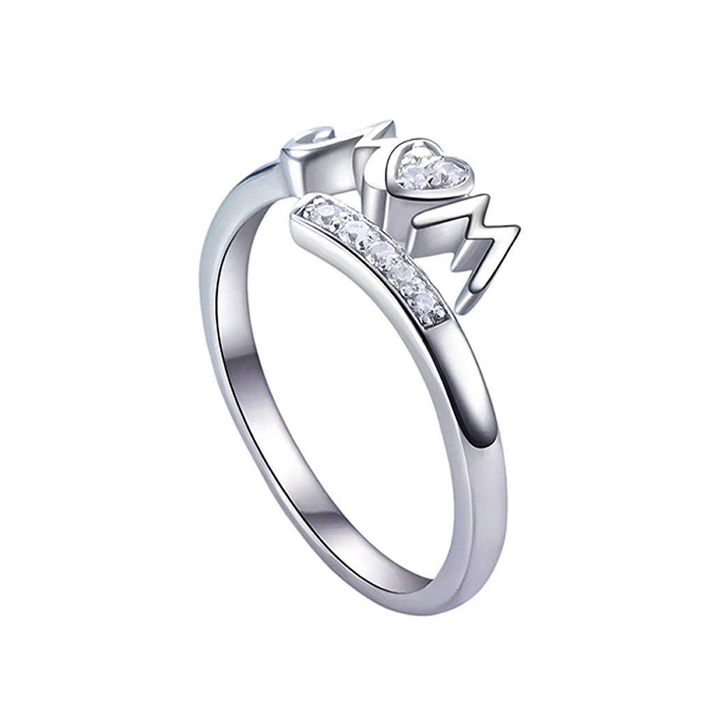 Anillo de Corazón, Plata .925, Ame Glam Pop