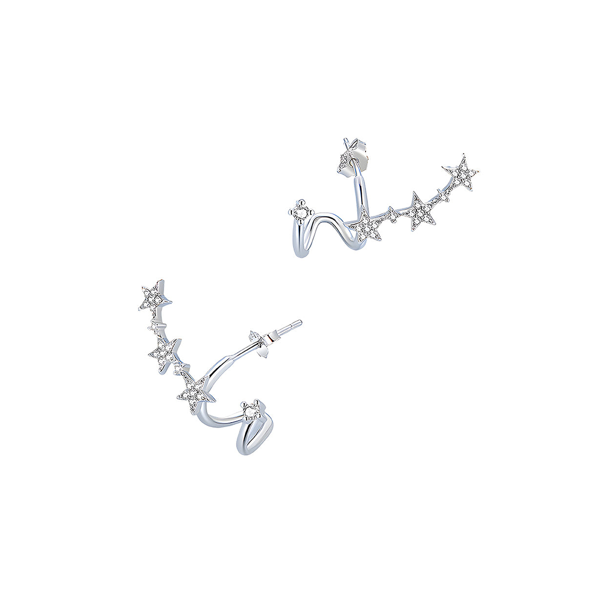 Aretes de Estrella, Plata .925, Ame Glam Pop
