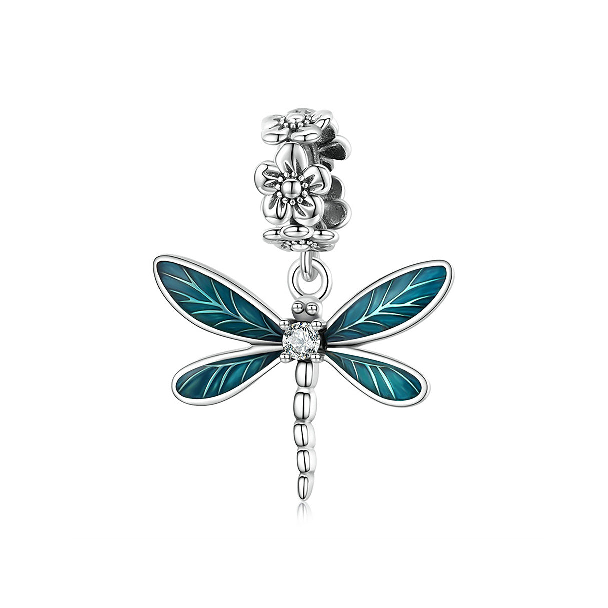 Charm de Libélula, Plata .925, Ame Glam Pop