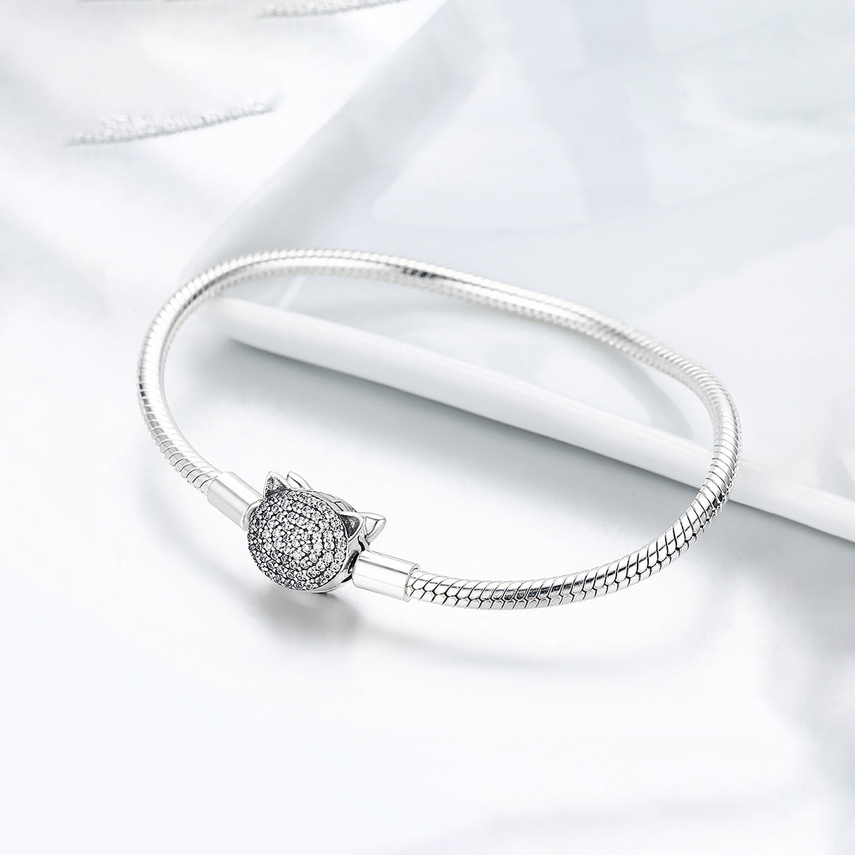 Pulsera de Plata .925, Insignia One, Miow 20cm