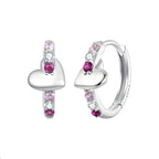 Aretes de Corazón, Plata .925, Ame Glam Pop