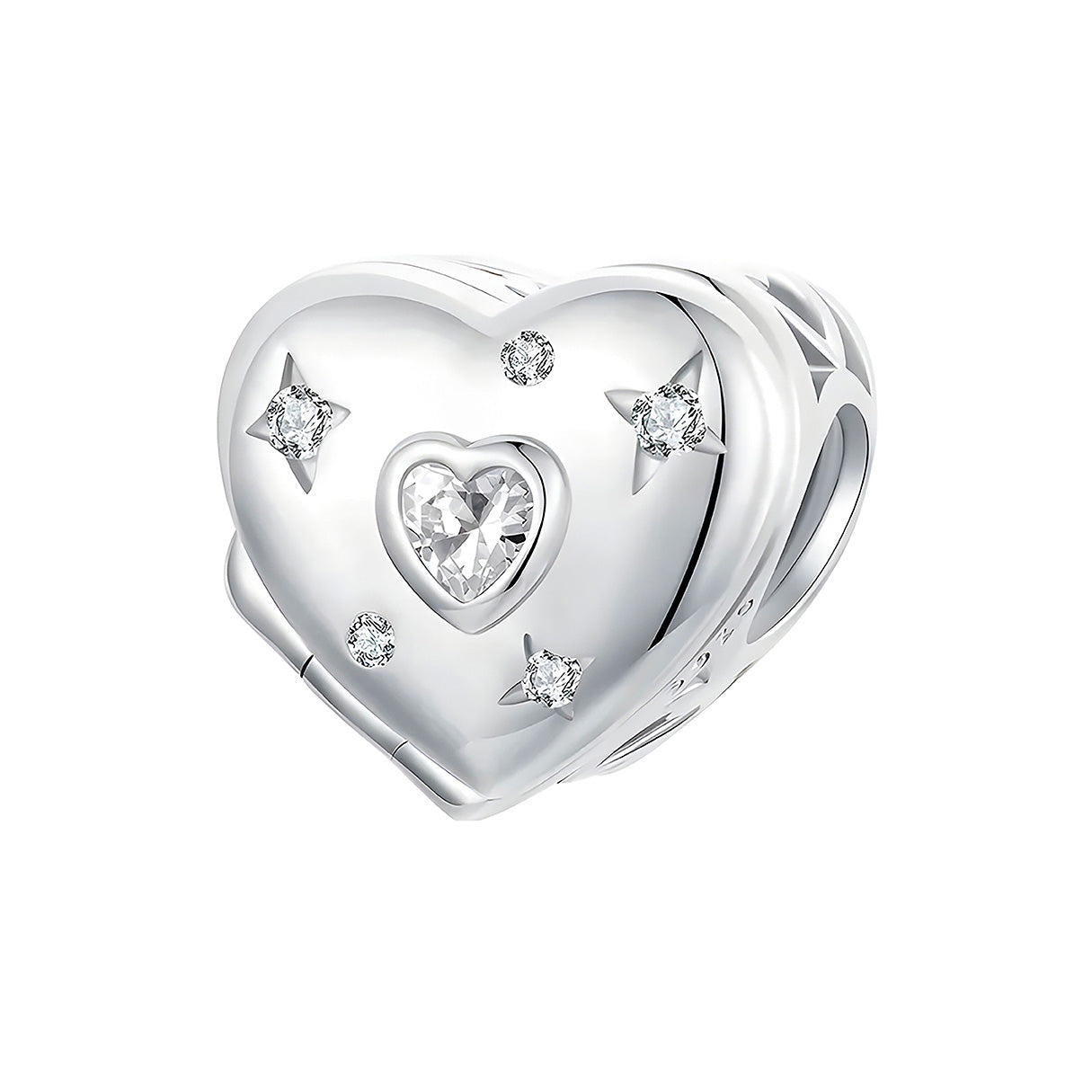 Charm de Corazón, Plata .925, Ame Glam Pop