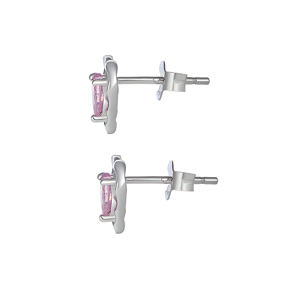 Aretes de Corazón, Plata .925, Ame Glam Pop