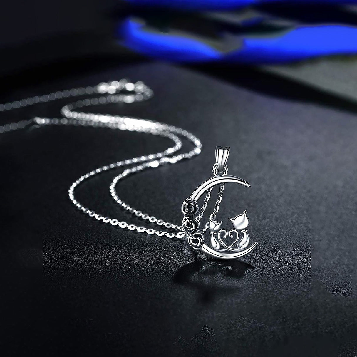 Collar de Plata .925, Cat Moon, Miow