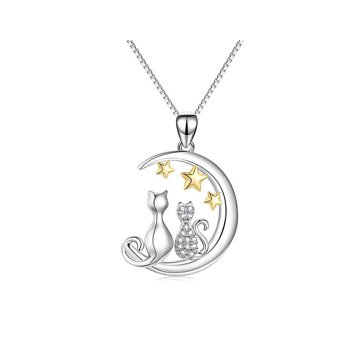 Collar de Plata .925, Cat Moon, Miow