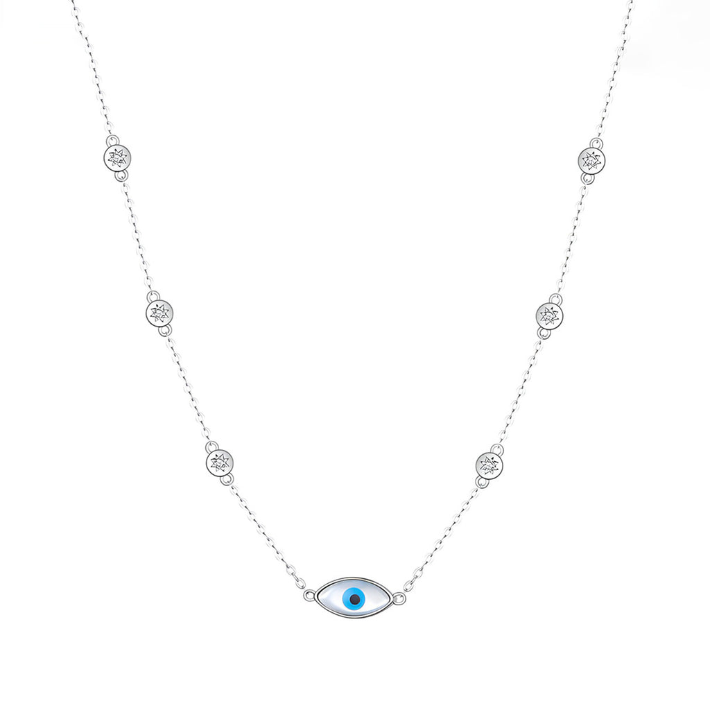 Collar de Ojo Turco, Plata .925, Ame Glam Pop