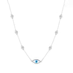 Collar de Ojo Turco, Plata .925, Ame Glam Pop
