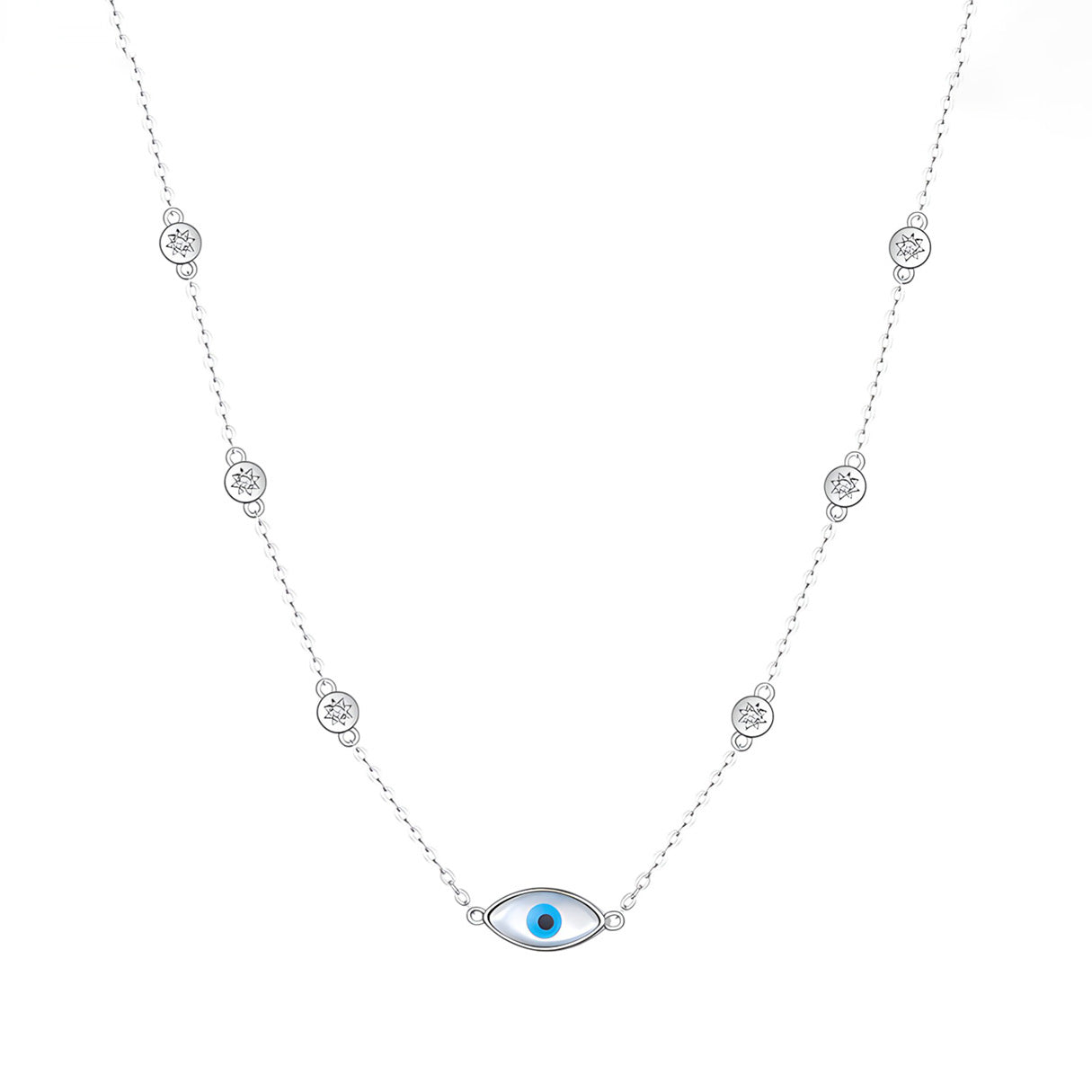 Collar de Ojo Turco, Plata .925, Ame Glam Pop