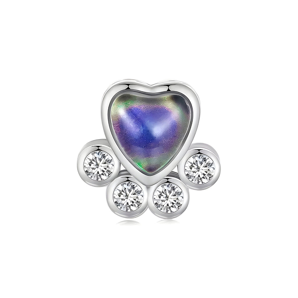 Charm de Plata .925, Footprint Colors, Miow