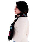 Pashmina Knitted Cats Negro, Miow