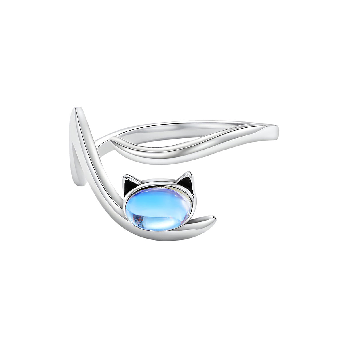 Anillo de Plata .925, Blue Cat, Miow