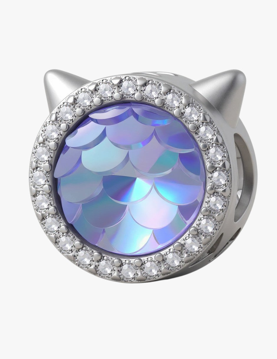 Charm de Plata .925, Mermaid Cat, Miow