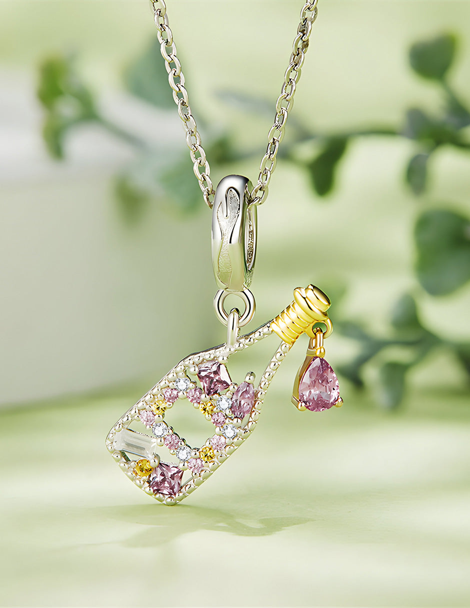 Charm de Champaña, Plata .925, Ame Glam Pop