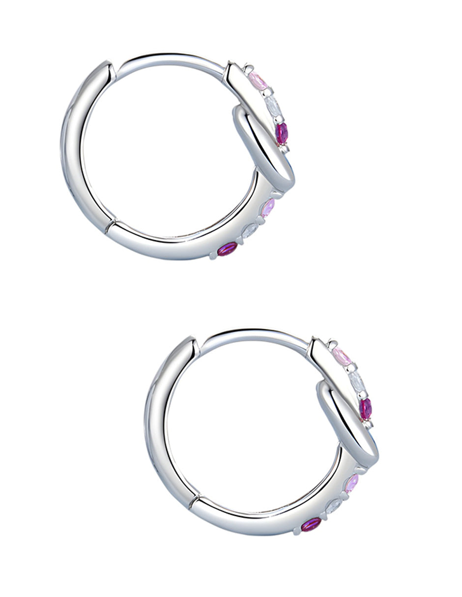 Aretes de Corazón, Plata .925, Ame Glam Pop