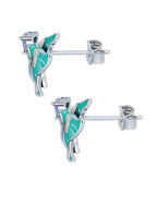 Aretes de Colibrí, Plata .925, Ame Glam Pop