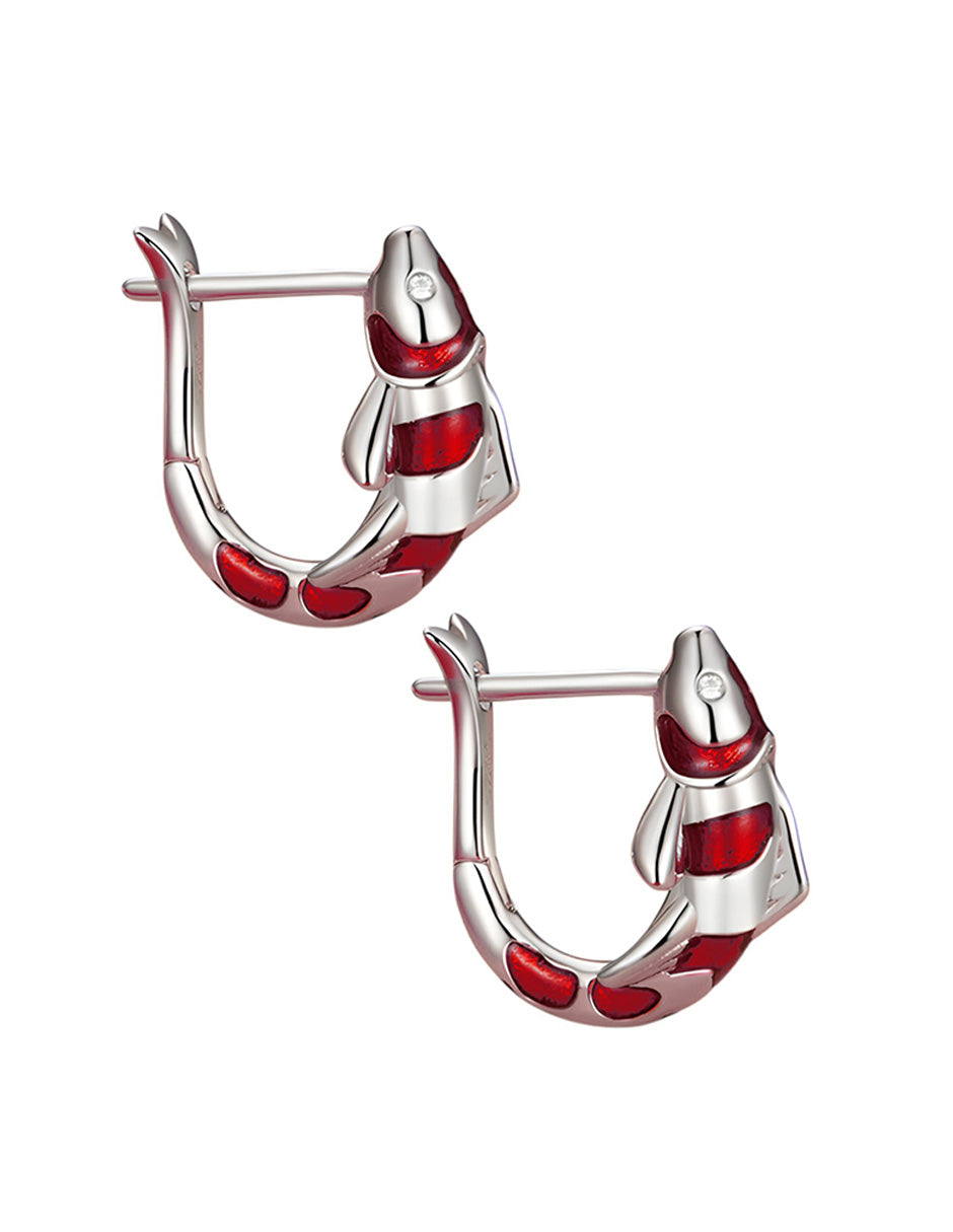 Aretes de Pez, Plata .925, Ame Glam Pop