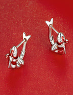 Aretes de Pez, Plata .925, Ame Glam Pop