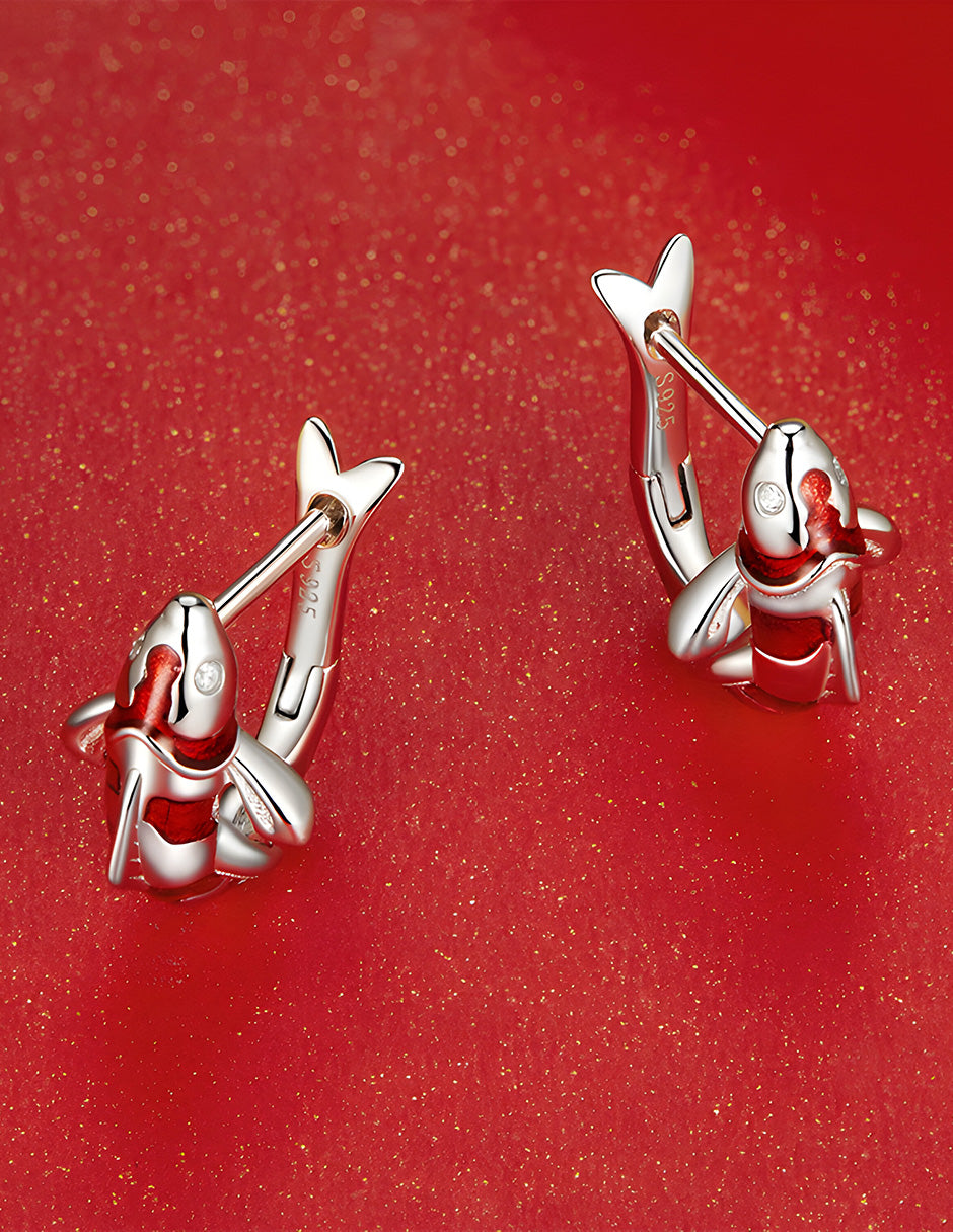 Aretes de Pez, Plata .925, Ame Glam Pop