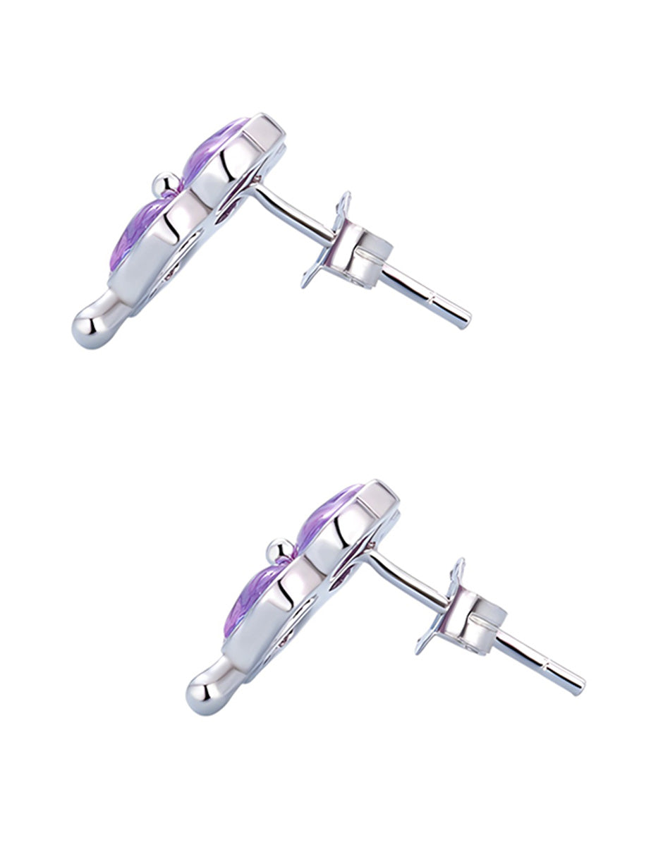 Aretes de Trébol, Plata .925, Ame Glam Pop
